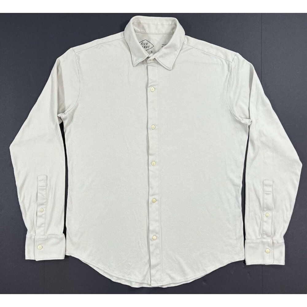 Alex Crane Blanket Shirt Mens Size Small Pima Cotton Long Sleeve Button Up